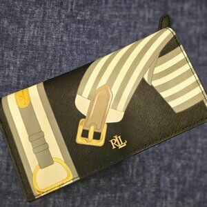 Crosshatch Leather Slim wallet